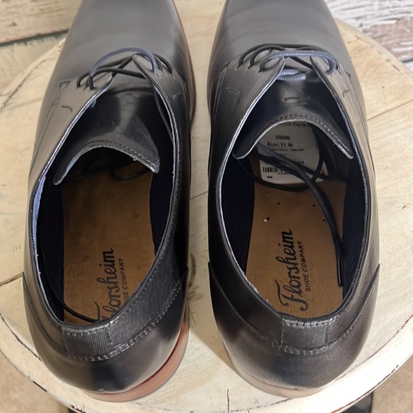 Florsheim NWT Flex plain toe Oxford lace up black dress shoes 11 main image 5